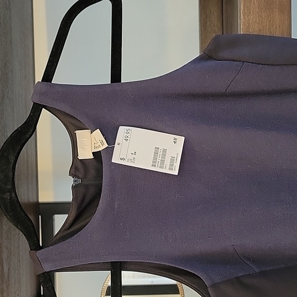 H&M navy and black midi dress - Picture 4 of 6